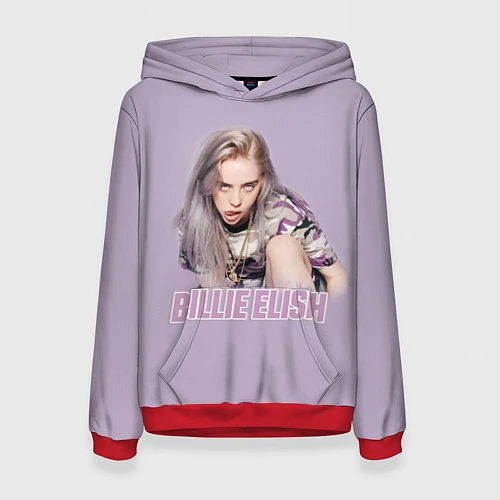 Женская толстовка Billie Eilish / 3D-Красный – фото 1