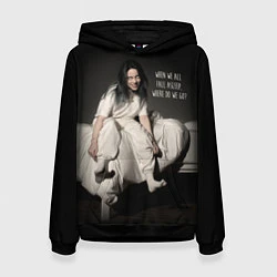 Толстовка-худи женская Billie Eilish: Bad Guy, цвет: 3D-черный