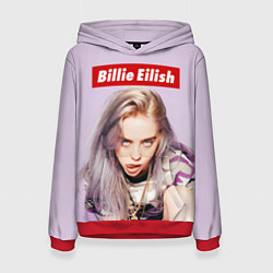 Толстовка-худи женская Billie Eilish: Bored, цвет: 3D-красный