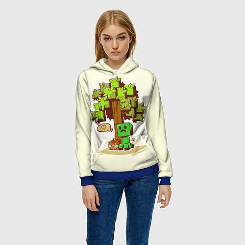 Женская толстовка Forest Creeper / 3D-Синий – фото 3