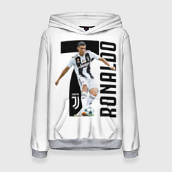 Толстовка-худи женская Ronaldo the best, цвет: 3D-меланж