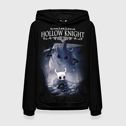 Толстовка-худи женская Hollow Knight, цвет: 3D-черный