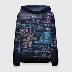 Толстовка-худи женская HOLLOW KNIGHT WORLD, цвет: 3D-черный