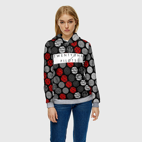 Женская толстовка 21 Pilots: Ride / 3D-Меланж – фото 3