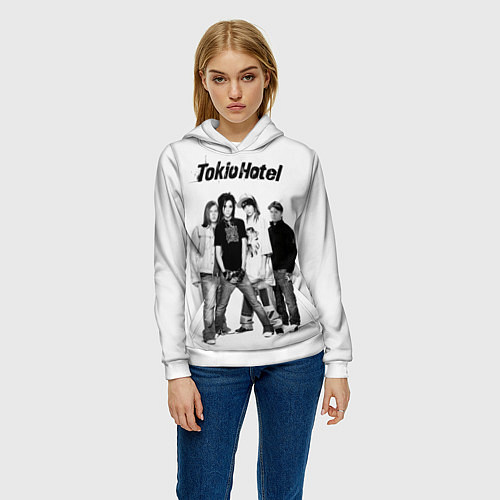 Женская толстовка Tokio Hotel pop rock band / 3D-Белый – фото 3