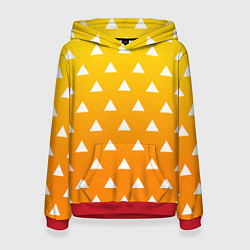 Толстовка-худи женская ZENITSU ЗЕНИТСУ КИМОНО, цвет: 3D-красный