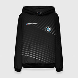 Толстовка-худи женская BMW, цвет: 3D-черный