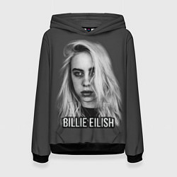 Толстовка-худи женская BILLIE EILISH, цвет: 3D-черный