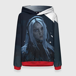 Толстовка-худи женская Billie Eilish: Love, цвет: 3D-красный