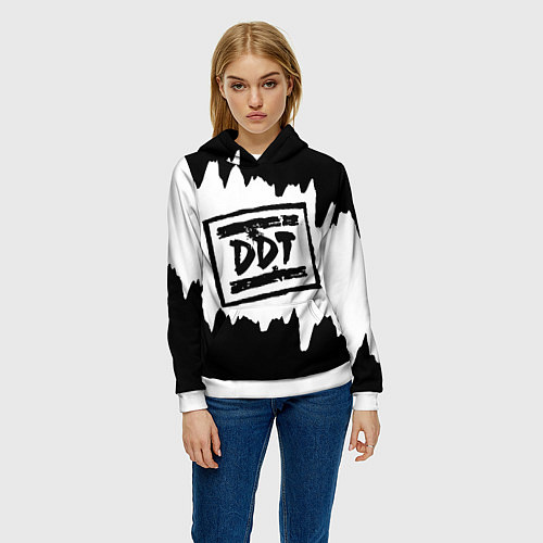 Женская толстовка ДДТ / 3D-Белый – фото 3