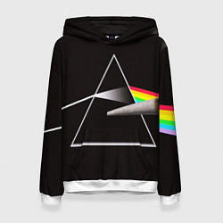 Толстовка-худи женская PINK FLOYD, цвет: 3D-белый