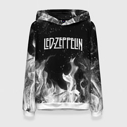 Толстовка-худи женская LED ZEPPELIN, цвет: 3D-белый