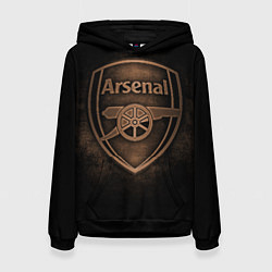 Толстовка-худи женская Arsenal, цвет: 3D-черный