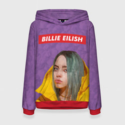 Толстовка-худи женская Billie Eilish, цвет: 3D-красный