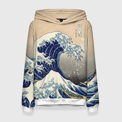 Женская толстовка Kanagawa Wave Art