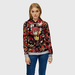Толстовка-худи женская UNDERTALE CHARA, цвет: 3D-меланж — фото 2