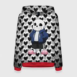 Толстовка-худи женская UNDERTALE, цвет: 3D-красный