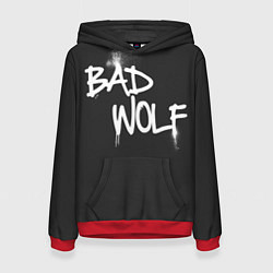 Толстовка-худи женская Bad Wolf, цвет: 3D-красный