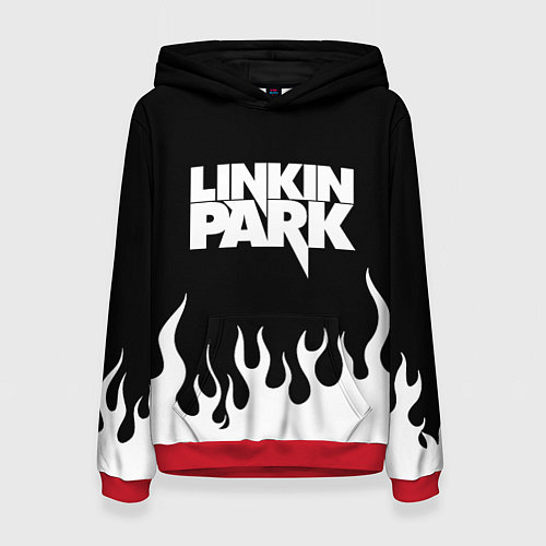 Женская толстовка Linkin Park: Black Flame / 3D-Красный – фото 1