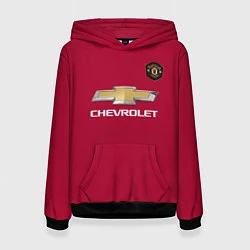 Толстовка-худи женская Lingard Manchester United, цвет: 3D-черный