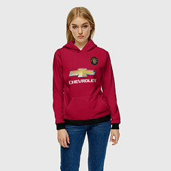 Толстовка-худи женская Lingard Manchester United, цвет: 3D-черный — фото 2