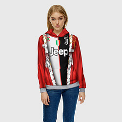 Толстовка-худи женская King Juventus, цвет: 3D-меланж — фото 2