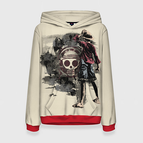 Женская толстовка One Piece / 3D-Красный – фото 1