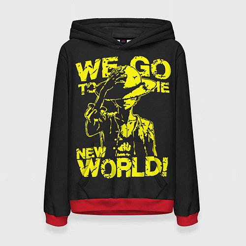 Женская толстовка One Piece We Go World / 3D-Красный – фото 1