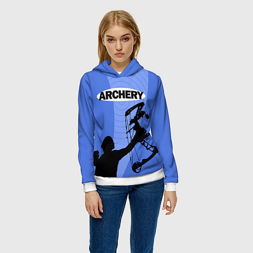 Женская толстовка Archery / 3D-Белый – фото 3