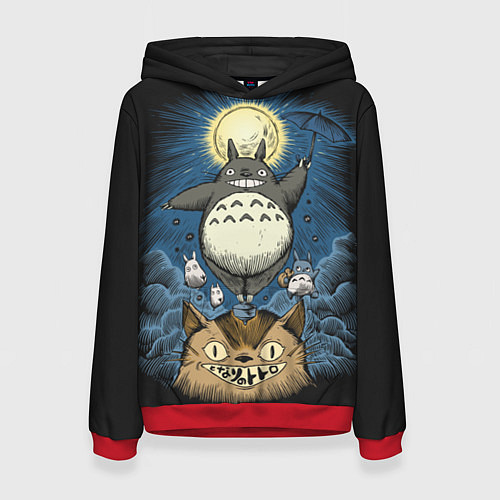 Женская толстовка My Neighbor Totoro / 3D-Красный – фото 1