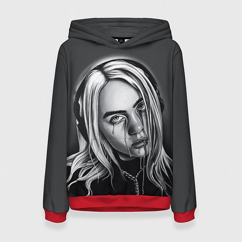 Женская толстовка BILLIE EILISH / 3D-Красный – фото 1