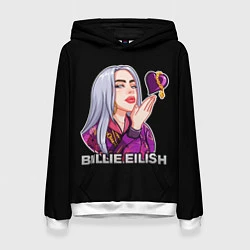 Толстовка-худи женская BILLIE EILISH, цвет: 3D-белый