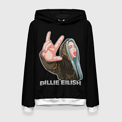 Толстовка-худи женская BILLIE EILISH, цвет: 3D-белый