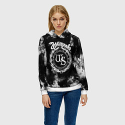 Толстовка-худи женская Whitesnake, цвет: 3D-белый — фото 2