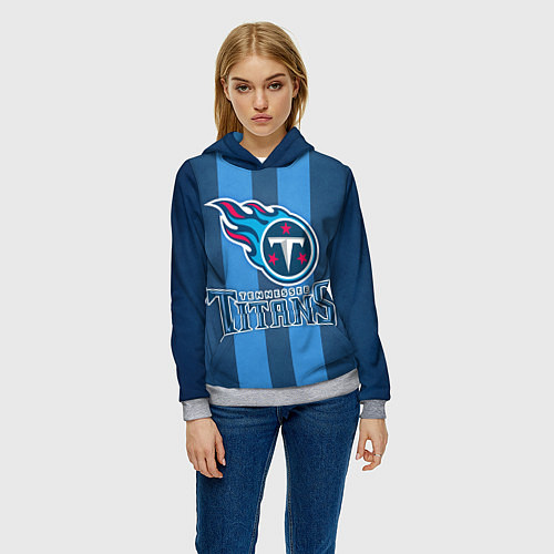 Женская толстовка Tennessee Titans / 3D-Меланж – фото 3