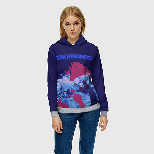Женская толстовка Taekwondo / 3D-Меланж – фото 3