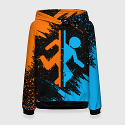 Толстовка-худи женская PORTAL, цвет: 3D-черный