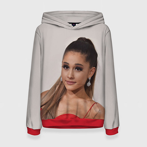 Женская толстовка Ariana Grande Ариана Гранде / 3D-Красный – фото 1