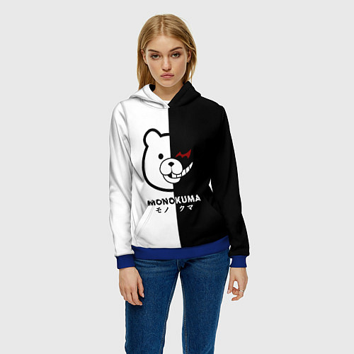 Женская толстовка Monokuma / 3D-Синий – фото 3