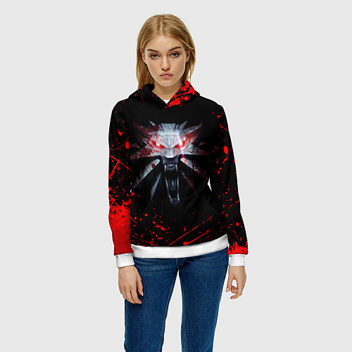 Женская толстовка ВЕДЬМАК / 3D-Белый – фото 3