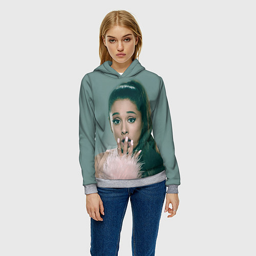 Женская толстовка Ariana Grande Ариана Гранде / 3D-Меланж – фото 3