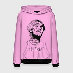 Толстовка-худи женская LIL PEEP, цвет: 3D-черный