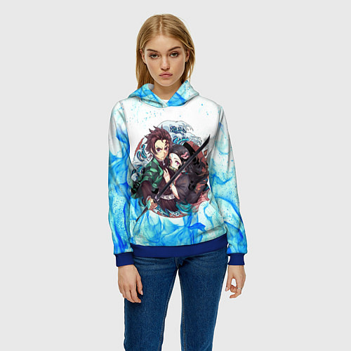 Женская толстовка KIMETSU NO YAIBA / 3D-Синий – фото 3
