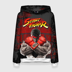 Толстовка-худи женская Street Fighter, цвет: 3D-белый