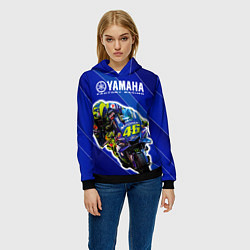 Толстовка-худи женская Valentino Rossi, цвет: 3D-черный — фото 2