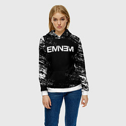 Толстовка-худи женская EMINEM, цвет: 3D-белый — фото 2
