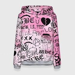 Толстовка-худи женская LIL PEEP, цвет: 3D-меланж