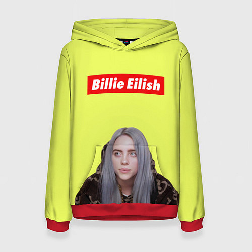 Женская толстовка BILLIE EILISH / 3D-Красный – фото 1