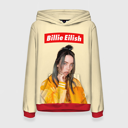 Женская толстовка BILLIE EILISH / 3D-Красный – фото 1