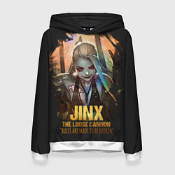 Толстовка-худи женская Jinx, цвет: 3D-белый